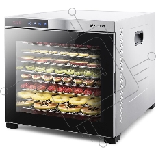 Сушилка для овощей и фруктов Kitfort КТ-1910 10под. 1000Вт нержавеющая сталь