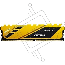 Оперативная память NETAC Shadow, DDR4, 8GB (1x8GB), 2666MHz, CL19, с радиаторами, красный
