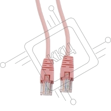 Патч-корд UTP Cablexpert PP12-3M/RO кат.5e, 3м, литой, многожильный (розовый)