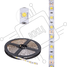 LED-лента 5 м 12 В 5050 4000 К IP23 60 LED/м для БП с клеммами LAMPER