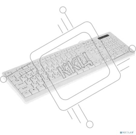 Клавиатура Gembird KB-8355U, USB, белый (бежевый), лазерная гравировка символов, кабель 1,85м