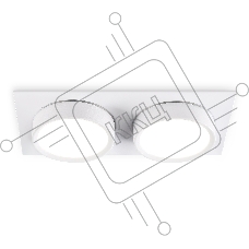 Светильник Ambrella light TN6741/2 WH белый IP44 GX53/2 210*110*57