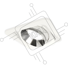 Комплект встраиваемого поворотного светильника Ambrella light XC7658022 SWH/PSL белый песок/серебро полированное MR16 GU5.3 (C7658, N7032)