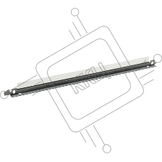 Дозирующее лезвие (Doctor Blade) HP CP1215/1515/2025/CM1312 (Hi-Black)