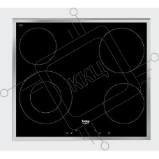 Встраиваемая электрическая варочная поверхность Beko HIC 64402 X, Черный