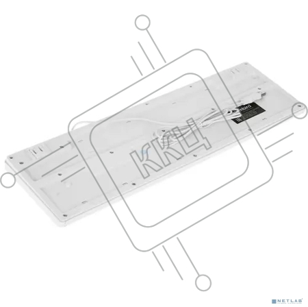 Клавиатура Gembird KB-8355U, USB, белый (бежевый), лазерная гравировка символов, кабель 1,85м