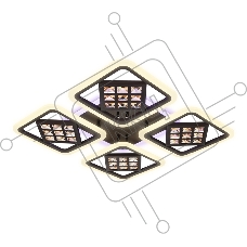 Светильник Ambrella light FA287/4 CF/TI кофе/янтарь 116W 750*750*80 (ПДУ РАДИО 2.4G)