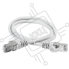 Коммутационный шнур (патч-корд), кат.6А S/FTP, LSZH, 5м, серый | PC01-C6ASL-5M | ITK