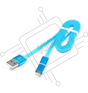 Кабель USB 2.0 Cablexpert CC-mAPUSB2bl1m, AM/microBM 5P - iPhone lightning, 1м, комбо кабель, алюминиевые разъемы, голубой, блистер