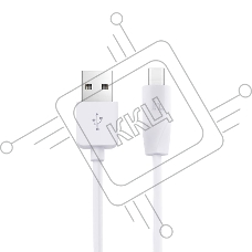 Кабель USB 2.0 hoco X1, АM/Type-C M, белый, 1м