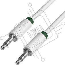 Кабель Greenconnect аудио 3.0m jack 3,5mm/jack 3,5mm белый, зеленая окантовка, ультрагибкий, 28 AWG, M/M, Premium GCR-AVC1662-3.0m, экран, стерео Кабель Greenconnect аудио 3.0m jack 3,5mm/jack 3,5mm белый, зеленая окантовка, ультрагибкий, 28 AWG, M/M, Pre