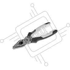 Плоскогубцы комбинированные KRANZ KR-12-4611-2 175 мм