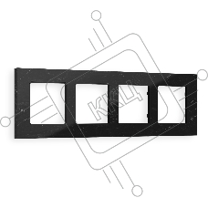 Рамка ALFA Grand (Черный мрамор) 4-ая AF930704