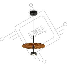 Светильник Ambrella light LH72607 BK/CF черный/кофе 6W 3000K D300*260-1770