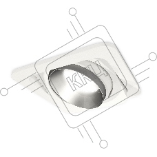 Комплект встраиваемого поворотного светильника Ambrella light XC7658023 SWH/MCH белый песок/хром матовый MR16 GU5.3 (C7658, N7033)