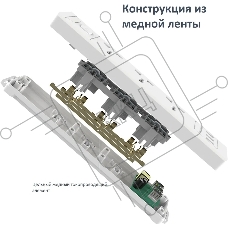 Сетевой фильтр универсальный Deli ET409/2 розетки + 3USB, 2 м