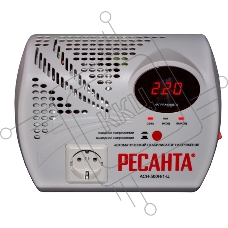 Стабилизатор напряжения Ресанта АСН- 500 Н/1-Ц  63/6/9 Стабилизатор {220В±8%, Габариты 260х200х110, Вес 2,6кг}