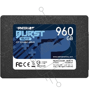 Накопитель SSD Patriot Burst Elite 960GB, SATA 2.5