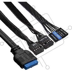 Корпус Miditower ExeGate AA-442U2-AA350 (ATX, AA350 8 см, 1*USB+2*USB3.0, аудио, черный)