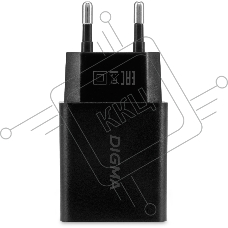 Сетевое зарядное устройство Digma DGW2D 20W 3A+1A (PD+QC) USB-C/USB-A универсальное черный
