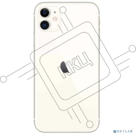 Смартфон Apple A2221 iPhone 11 128Gb 4Gb белый моноблок 3G 4G 2Sim 6.1