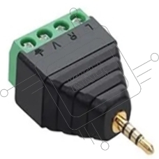 Сборный штекер microJack 2.5 мм 3 канала