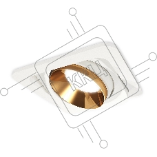 Комплект встраиваемого поворотного светильника Ambrella light XC7658024 SWH/PYG белый песок/золото желтое полированное MR16 GU5.3 (C7658, N7034)