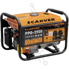 Электрогенератор бензиновый Carver PPG-3900A, 3.2 кВт, 67 дБ, 42 кг