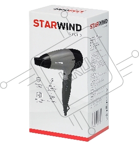 Фен Starwind SHD 6110 2000Вт черный/серебристый