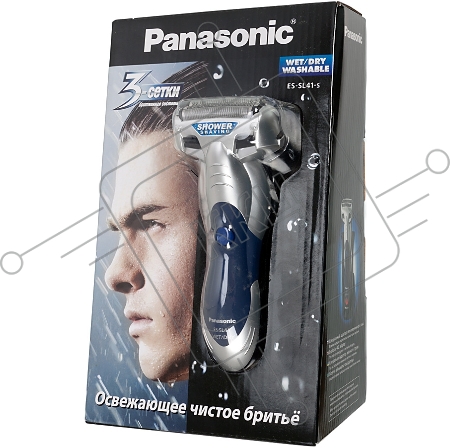 Бритва сетчатая Panasonic ES-SL41-S520 реж.эл.:3 питан.:аккум. серый/синий