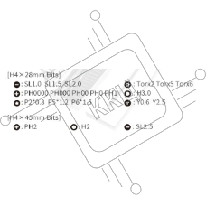 Отвертка электрическая с набором бит Kaisi CS 0312A