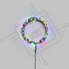 Гирлянда светодиодная Роса с контроллером 20м 200 LED МУЛЬТИКОЛОР IP20 230В зеленый провод NEON-NIGHT
