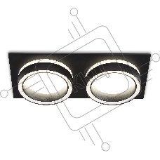 Светильник Ambrella light TN52424/2 BK/FR черный/белый матовый GX53 max 12W 210*105*45