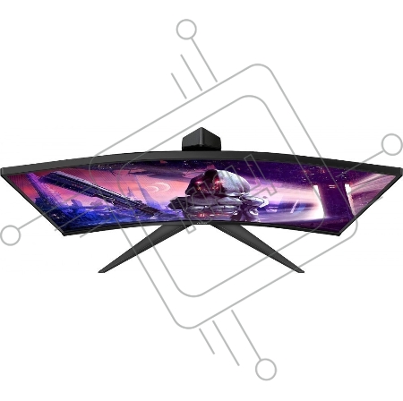 Монитор 23,6'' AOC C24G2AE 1500R Curved 1920x1080 165Гц VA WLED 16:9 1ms VGA 2*HDMI DP 3000:1 80M:1 178/178 250cd Speakers HAS Sviwel Tilt Black/Red