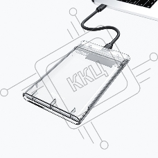 Внешний бокс 2.5 SATA Netac WH11 USB3.0 NT07WH11-30CC слайд прозрачный корпус