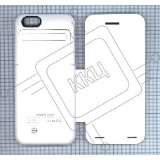 Аккумулятор/чехол для Apple iPhone 6 3500 mAh белый leather cover