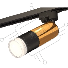Светильник Ambrella light XT6302072 SBK/PYG/FR черный песок/золото желтое полированное/белый матовый MR16 GU5.3