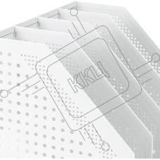 Лоток вертикальный Deli 78995LT-GREY 3 отд. складной для бумаг A4 250х256х243мм серый, пластик
