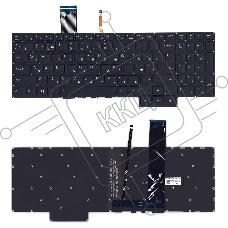 Клавиатура для ноутбука Lenovo IdeaPad Gaming 3-15ARH05 черная белая подсветка