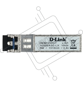 Трансивер D-Link DEM-310GT/DD, 1-port mini-GBIC LX Single-mode Fiber Transceiver (up to 10km, support 3.3V power), DDM support