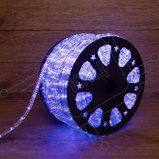 Дюралайт LED, свечение с динамикой (3W) - синий, 24 LED/м, бухта 100м