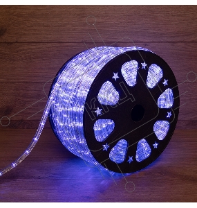 Дюралайт LED, свечение с динамикой (3W) - синий, 24 LED/м, бухта 100м