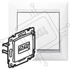 Механизм розетки комп. 1-м СП Valena RJ45 бел. (DIY-упак.) Leg 694286