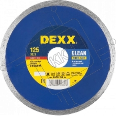 Круг алмазный DEXX 36703-115_z01  влажная резка сплошной для УШМ 115х5х22.2мм