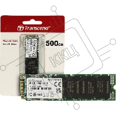 Накопитель SSD M.2 Transcend 500Gb MTS825 TS500GMTS825S (SATA3, up to 530/480MBs, 3D NAND, 180TBW, 22x80мм)