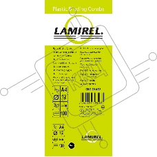 Пружины для переплета пластиковые Fellowes Lamirel LA-7867301 12мм черный 100 шт