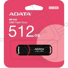 Флешка USB R/W 512Gb A-DATA UV150, USB 3.2, Черный