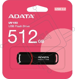 Флеш накопитель 512GB A-DATA UV150, USB 3.2, Черный