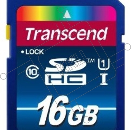 Флеш карта SDHC 16Gb Class10 Transcend TS16GSDU1 Premium w/o adapter