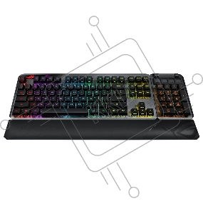 Игровая клавиатура ASUS ROG Claymore II (ROG Red RX Optical Mechanical switches, USB/2.4Ггц, 4000 мАч, RGB подсветка, отсоединяемый нампад, подставка под запястья, 90MP01W0-BKRA00)